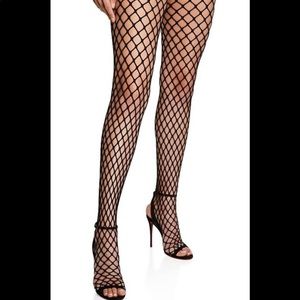 Fishnet stockings brown